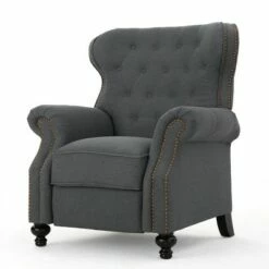 Walder Tufted Recliner - Christopher Knight Home Warm Stone -Living Room Chairs store unnamed file 13304