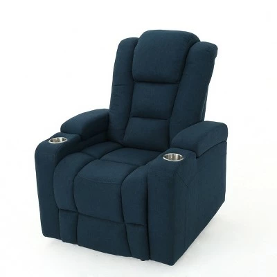 Emersyn Tufted Power Recliner - Christopher Knight Home Navy 6 Emersyn Tufted Power Recliner - Christopher Knight Home Navy - Image 4