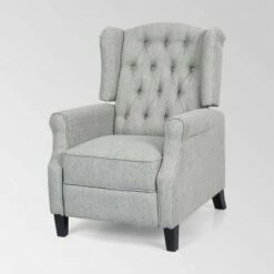 Wellscross Contemporary Push Back Recliner - Christopher Knight Home Charcoal -Living Room Chairs store unnamed file 13328