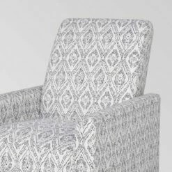 Foxhill Contemporary Push Back Recliner - Christopher Knight Home Gray Checkerboard -Living Room Chairs store unnamed file 13346