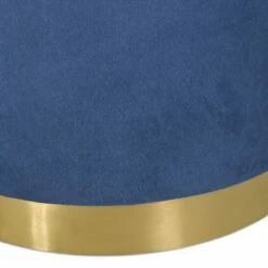 Cardan Modern Glam Round Open Back Velvet Swivel Club Chair - Christopher Knight Home Cobalt/copper -Living Room Chairs store unnamed file 1335