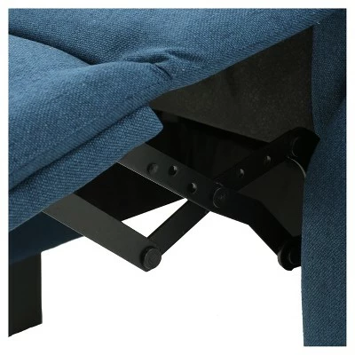 Reddington Recliner - Dark Blue - Christopher Knight Home 4 Reddington Recliner - Dark Blue - Christopher Knight Home - Image 2