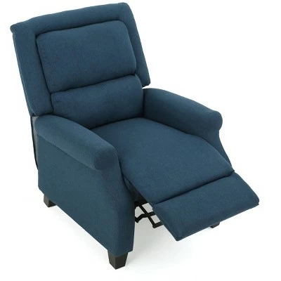 Reddington Recliner - Dark Blue - Christopher Knight Home 5 Reddington Recliner - Dark Blue - Christopher Knight Home - Image 3