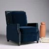 Buddy Velvet Recliner - Safavieh Midnight Blue -Living Room Chairs store unnamed file 13375