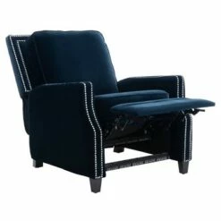 Buddy Velvet Recliner - Safavieh Midnight Blue 16 Buddy Velvet Recliner - Safavieh Midnight Blue -Living Room Chairs store unnamed file 13378