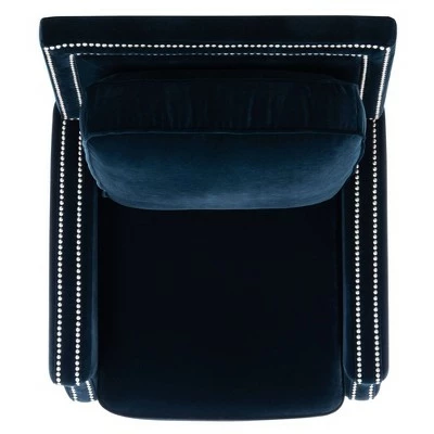 Buddy Velvet Recliner - Safavieh Midnight Blue 9 Buddy Velvet Recliner - Safavieh Midnight Blue - Image 7