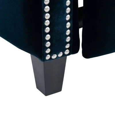 Buddy Velvet Recliner - Safavieh Midnight Blue 11 Buddy Velvet Recliner - Safavieh Midnight Blue - Image 9