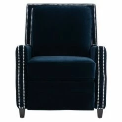 Buddy Velvet Recliner - Safavieh Midnight Blue 22 Buddy Velvet Recliner - Safavieh Midnight Blue -Living Room Chairs store unnamed file 13384