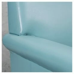 Oversized Bonded Leather Club Chair Blue - Christopher Knight Home