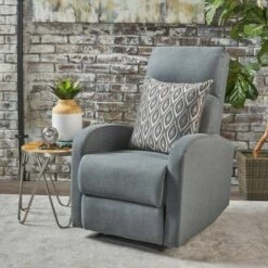 Gaius Recliner - Christopher Knight Home Charcoal