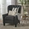 Cerelia Tufted Recliner - Christopher Knight Home Light Gray