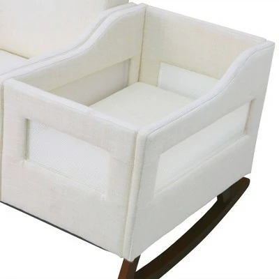 Second Story Home Emerson Nursery Recliner - Ivory 7 Second Story Home Emerson Nursery Recliner - Ivory - Image 5