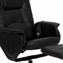 Emma and Oliver Adjustable Massage Recliner/Ottoman - Deep Side Pockets in Black LeatherSoft -Living Room Chairs store unnamed file 13423