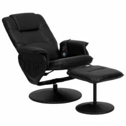 Emma and Oliver Adjustable Massage Recliner/Ottoman - Deep Side Pockets in Black LeatherSoft -Living Room Chairs store unnamed file 13425