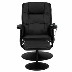 Emma and Oliver Adjustable Massage Recliner/Ottoman - Deep Side Pockets in Black LeatherSoft -Living Room Chairs store unnamed file 13428