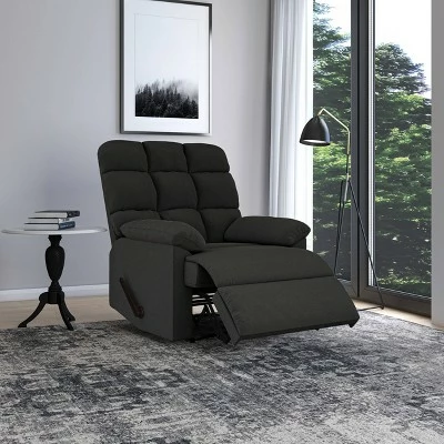 Prolounger Microfiber Wall Hugger Recliner - Handy Living Gray 5 Prolounger Microfiber Wall Hugger Recliner - Handy Living Gray - Image 3
