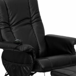 Flash Furniture Massaging Heat Controlled Adjustable Recliner and Ottoman with Wrapped Base in Black LeatherSoft 16 Flash Furniture Massaging Heat Controlled Adjustable Recliner and Ottoman with Wrapped Base in Black LeatherSoft -Living Room Chairs store unnamed file 13446