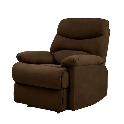 Wall Hugger Microfiber Pillow Top Arm Recliner Chair - ProLounger Brown 4 Wall Hugger Microfiber Pillow Top Arm Recliner Chair - ProLounger Brown - Image 2