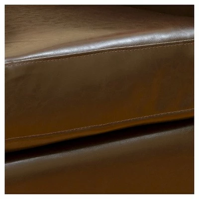 Leeds Classic Club Chair Brown - Christopher Knight Home 3 Leeds Classic Club Chair Brown - Christopher Knight Home