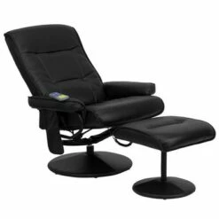 2pc Massaging Multi Position Recliner with Side Pocket Set Black - Riverstone Furniture Collection -Living Room Chairs store unnamed file 13609