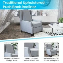 Emma and Oliver Fabric Upholstered Easy Push Back Recliner - Classic Wingback Design with Nailhead Accent Trim and Footrest 20 Emma and Oliver Fabric Upholstered Easy Push Back Recliner - Classic Wingback Design with Nailhead Accent Trim and Footrest -Living Room Chairs store unnamed file 13617