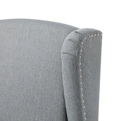 Emma and Oliver Fabric Upholstered Easy Push Back Recliner - Classic Wingback Design with Nailhead Accent Trim and Footrest 12 Emma and Oliver Fabric Upholstered Easy Push Back Recliner - Classic Wingback Design with Nailhead Accent Trim and Footrest - Image 10