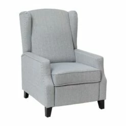 Emma and Oliver Fabric Upholstered Easy Push Back Recliner - Classic Wingback Design with Nailhead Accent Trim and Footrest 29 Emma and Oliver Fabric Upholstered Easy Push Back Recliner - Classic Wingback Design with Nailhead Accent Trim and Footrest -Living Room Chairs store unnamed file 13626