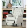 Scarlett Fabric Pushback Recliner Light Gray - Abbyson Living