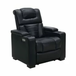 Glen Power Theater Recliner - Abbyson Living Black -Living Room Chairs store unnamed file 13673