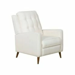 Francis Mid Century Pushback Recliner - Abbyson Living Ivory -Living Room Chairs store unnamed file 13683