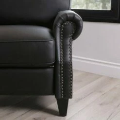 Karla Pushback Recliner - Abbyson Living Black -Living Room Chairs store unnamed file 13689