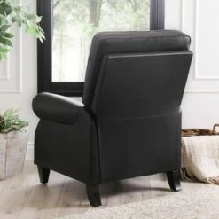 Karla Pushback Recliner - Abbyson Living Black -Living Room Chairs store unnamed file 13691