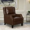 Dixie Brown Pushback Recliner - Abbyson Living -Living Room Chairs store unnamed file 13695