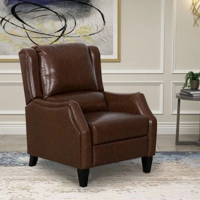 Dixie Brown Pushback Recliner - Abbyson Living 3 Dixie Brown Pushback Recliner - Abbyson Living