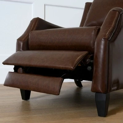 Dixie Brown Pushback Recliner - Abbyson Living 6 Dixie Brown Pushback Recliner - Abbyson Living - Image 4