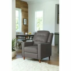 Holt Mid-Century Pushback Recliner - Abbyson Living Gray