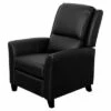 Kate Bonded Leather Recliner - Corliving Black