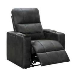 Rider Power Theater Recliner with 1 Table - Abbyson Living Brown -Living Room Chairs store unnamed file 13730