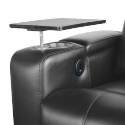 Rider Power Theater Recliner with 1 Table - Abbyson Living Brown -Living Room Chairs store unnamed file 13733