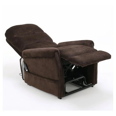 Halea Upholstered Lift Chair - Chocolate - Christopher Knight Home 4 Halea Upholstered Lift Chair - Chocolate - Christopher Knight Home - Image 2