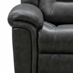 Keizer Leather Triple Power Recliner Dark Gray - Abbyson Living -Living Room Chairs store unnamed file 13780