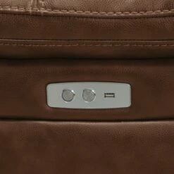 Quinby Leather Power Recliner - Abbyson Living Dark Gray -Living Room Chairs store unnamed file 13791