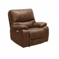 Quinby Leather Power Recliner - Abbyson Living Dark Gray -Living Room Chairs store unnamed file 13793