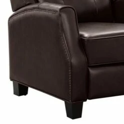 Wiley Leather Pushback Recliner - Abbyson Living Navy Blue -Living Room Chairs store unnamed file 13798