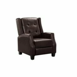 Wiley Leather Pushback Recliner - Abbyson Living Navy Blue -Living Room Chairs store unnamed file 13799