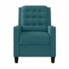 Fay Wingback Press-Back Recliner Medium Blue - ProLounger