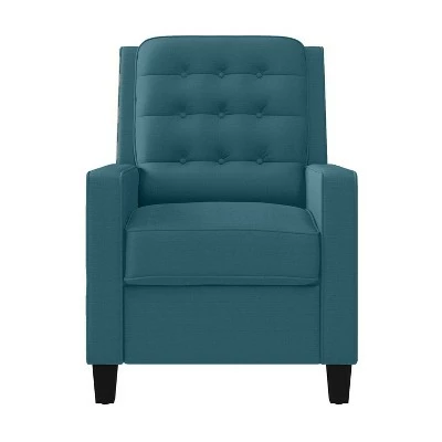 Fay Wingback Press-Back Recliner Medium Blue - ProLounger 3 Fay Wingback Press-Back Recliner Medium Blue - ProLounger