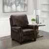 Carly Leather Pushback Recliner - Abbyson Living Brown -Living Room Chairs store unnamed file 13832
