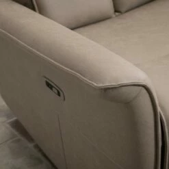 HomCom Modern Electronic Power Recliner Upholstered Swivel Glider Rocking Chair with USB Port -Living Room Chairs store unnamed file 13869