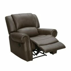 Woodland Recliner Dark Camel - Abbyson Living -Living Room Chairs store unnamed file 13880